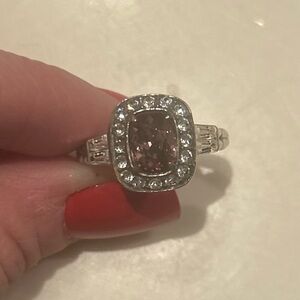 Brighton Silver and Pink Women's Ring